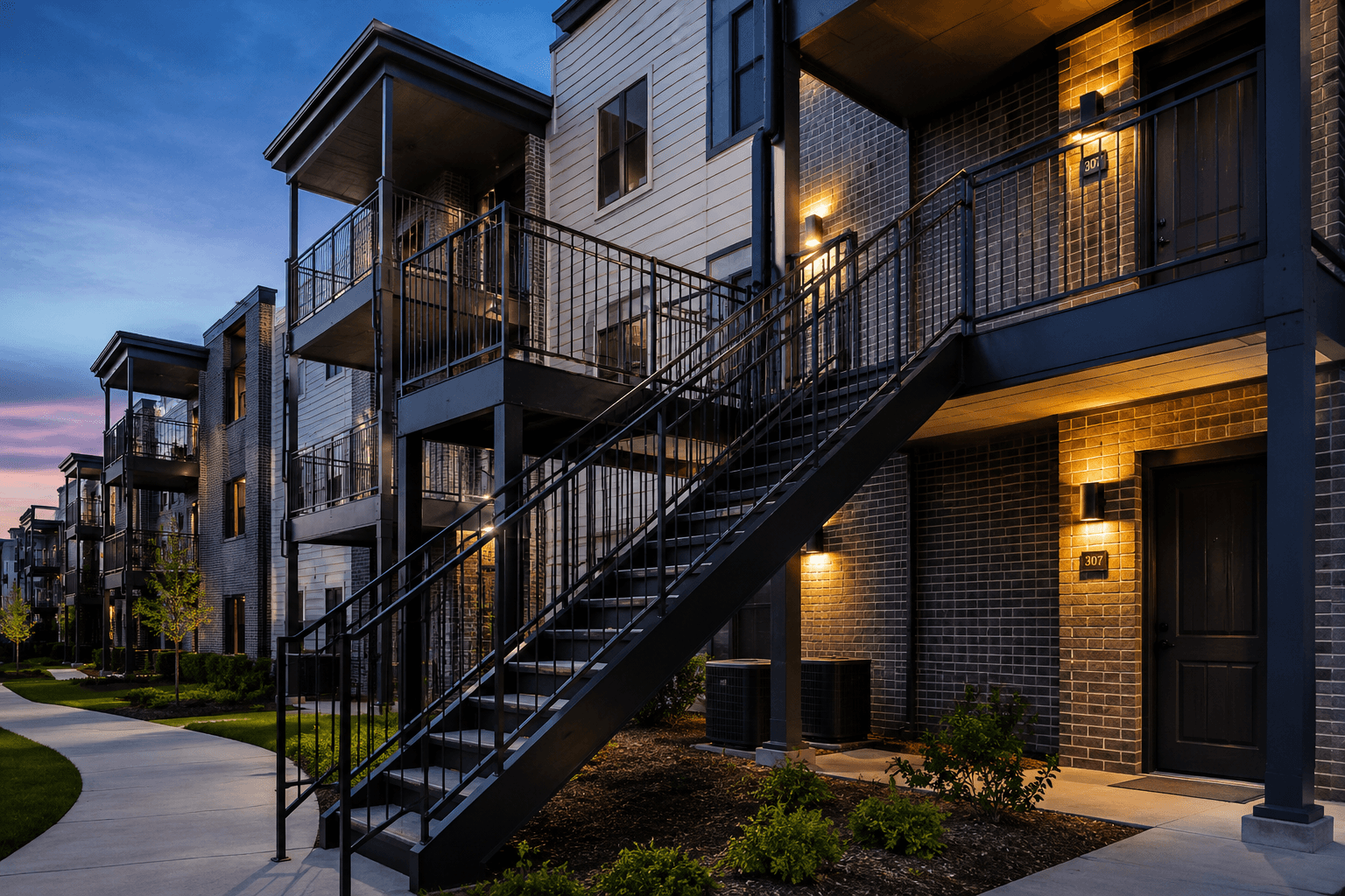 apartment stairs Kalamazoo